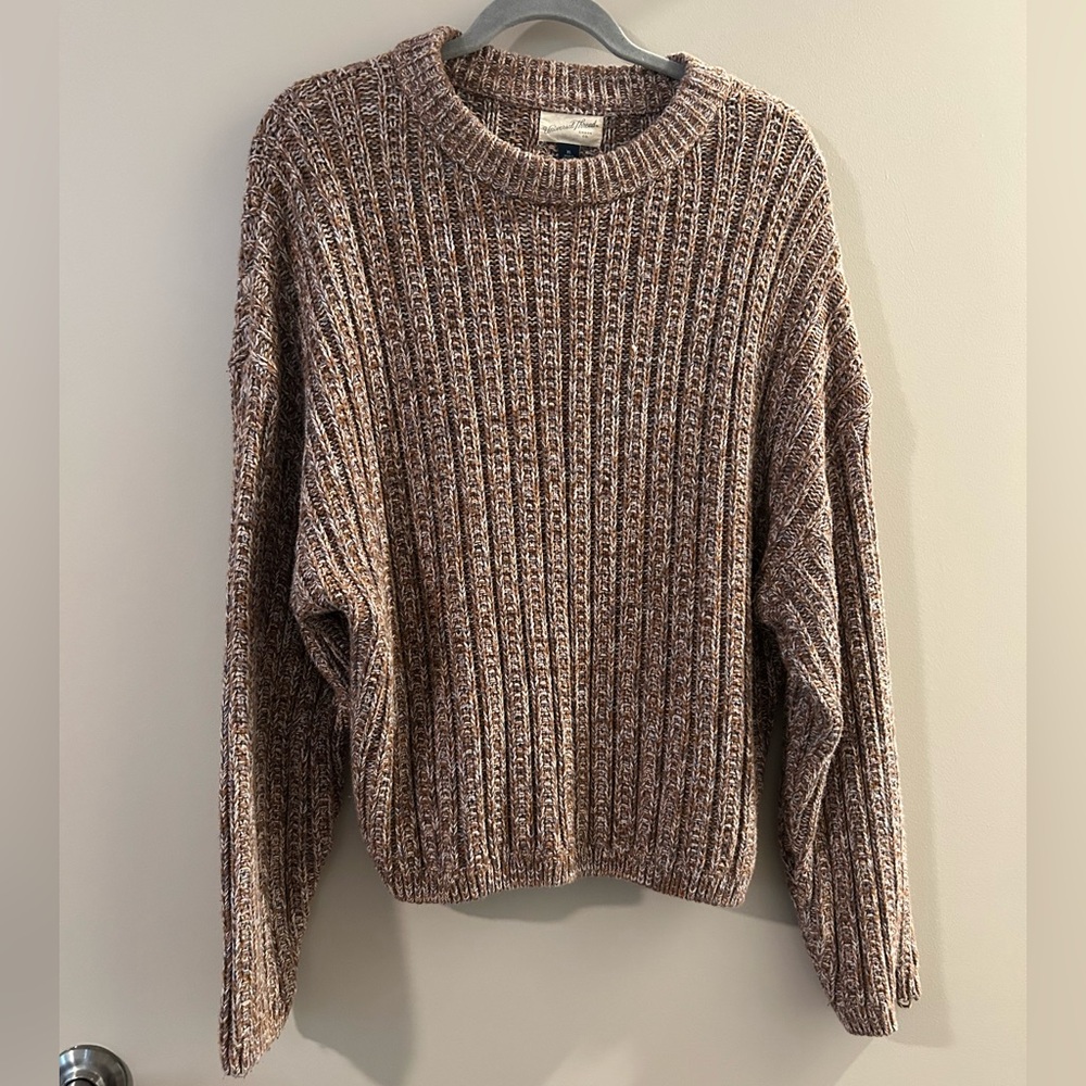 Universal Thread Marled Brown Crew Neck Sweater